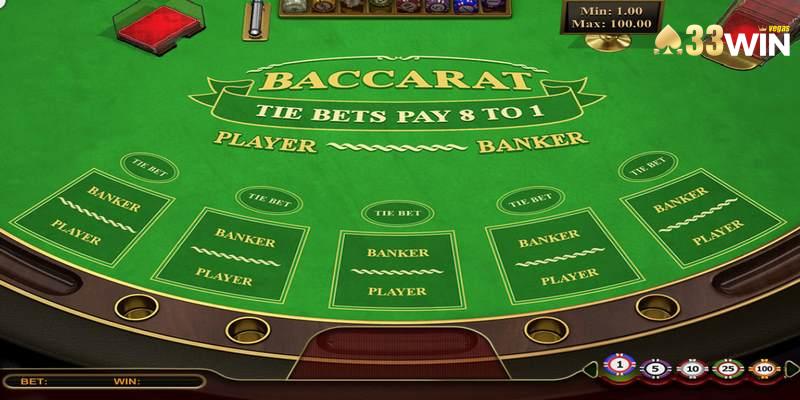 6 bước chơi tham gia cá cược dễ hiểu tại Baccarat 33Win